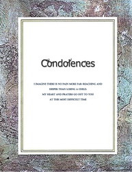 Child Condolences Cards Templates Clip Art & Wording Geographics
