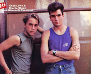 Charlie Sheen and Chad Lowe