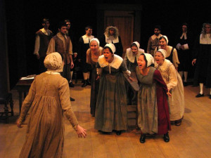 THE CRUCIBLE / Mary Warren (Eliza Martin, L) is attacked by the girls ...