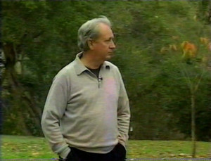 Michael Nesmith walking outside