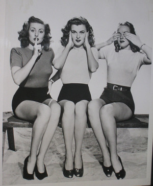 speak no evil, hear no evil, see no evil