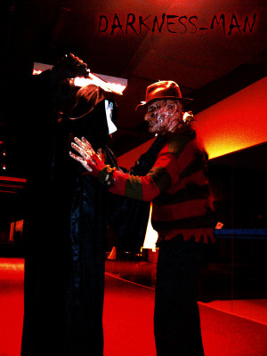 Freddy VS Ghost face by Darkness-Man