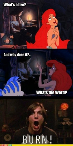 the little mermaid funny burn picture