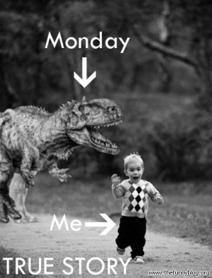 funny monday picture, Me vs Monday, True Story