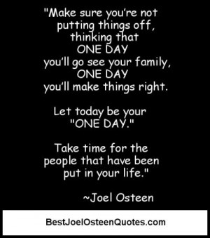 Let Today Be Your One Day