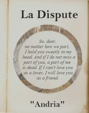 lyrics La Dispute: Band Lyrics, Quotes Lyr, Andria Lyrics, Lyrics La ...