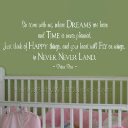 2156 NEVER NEVER LAND Kid's Wall Decal