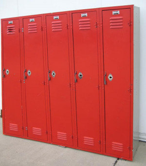 Single Tier Red School Lockers -Image4