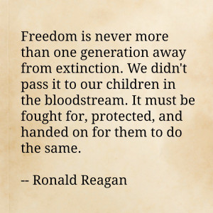 Reagan freedom quote