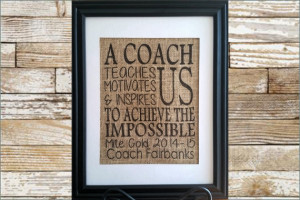 ... inspires us - Coach Gift, Hockey Coach, Baseball Coach, Football Coach