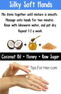 DIY Hand Scrub - For silky, soft hands. Moisturizes and helps to ...