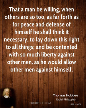 Thomas Hobbes Quotes Thomas hobbes peace quotes
