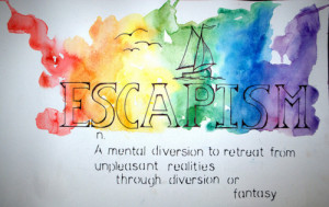 ... of inspiration for my studio art project. With the theme of escapism