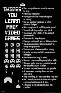 ... -Games-Humor-Gaming-Jokes-Poster-XBOX-Space-Invaders-Retro-Funny-A542