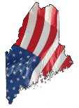 flag in shape of Maine