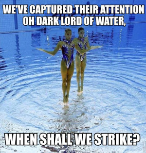 Synchronized Swimming Funny Quotes Synchronized swimmingupside