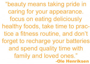 Beauty Means Taking Pride In Caring For Your Appearance Focus On ...
