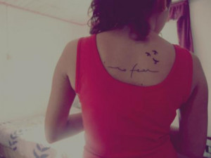fear tattoo with birds no fear tattoo with birds fear birds tattoos ...