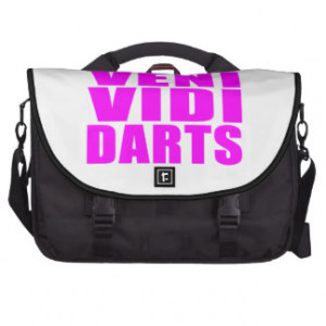 Funny Girl Darts Players Quotes : Veni Vidi Darts Commuter Bags