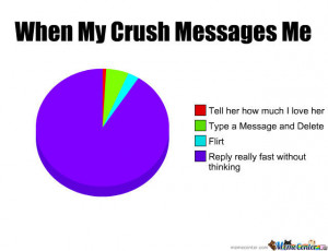 When My Crush Messages Me...