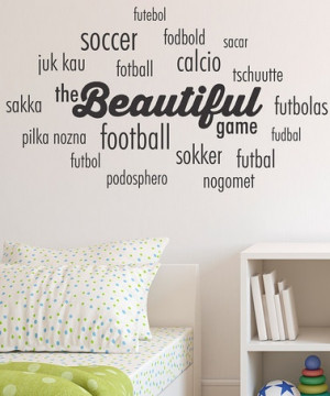 look at this Belvedere Designs Black Beautiful Game Cloud Wall Quote ...