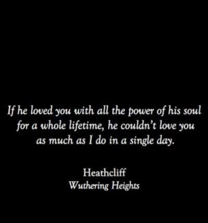 Love this quote from wuthering heights