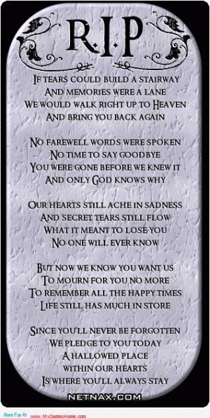 father’s miss you poem – we will
