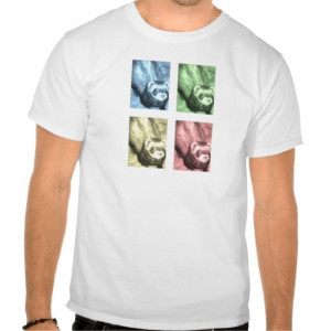 Funny Ferret Pictures Sayings and Quotes T-shirts