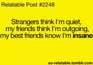 people quote quotes weird person friends best Friendship friend relate ...