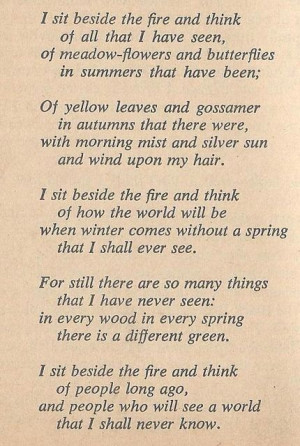 Bilbo's poem at the end of The Hobbit