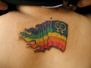Gay pride tattoos stars