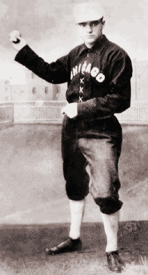 The evangelist in his days with the Chicago White Sox in the 1880s.