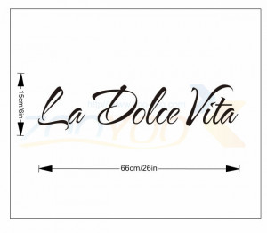 la-dolce-vita-film-home-decor-creative-quote-wall-decal-zooyoo8060 ...