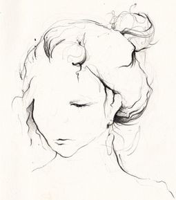 Line quality reminds me of Egon Schiele and I love the minimal ...