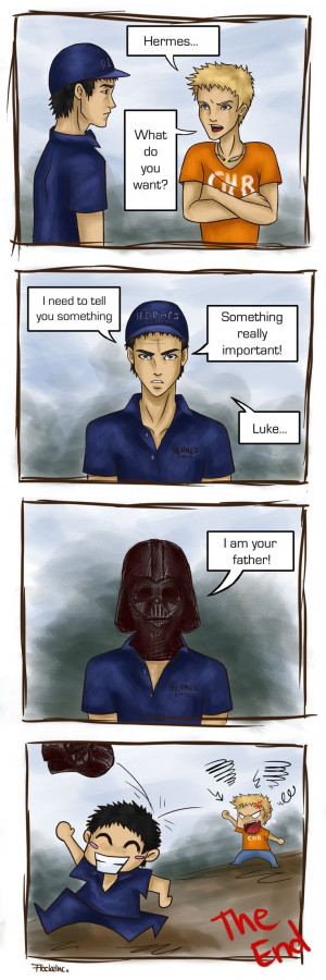 Luke Castellan and Hermes XD This is terrible but so hilarious!!!!!