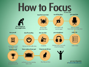Distracted? 11 Hacks That Will Help You Focus. (Infographic)
