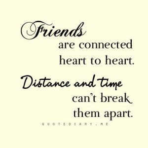 friendship quotes about distance and time
