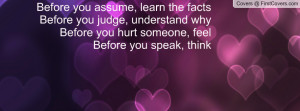 Before You Assume Learn The