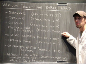 funny things the bible bans