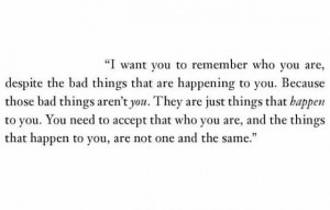 Remember who you are..