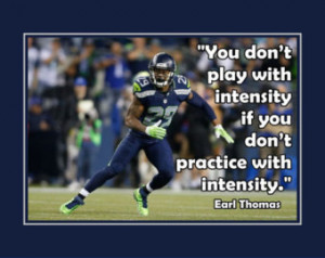 Earl Thomas Seattle Seahawks Photo Quote Fan Wall Art Print 8x11
