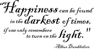 Wall Decal Happiness Quote by Dumbledore/ Harry by bushcreative, $23 ...