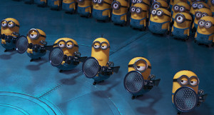 Minions performing 