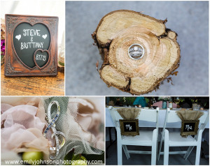 Chalkboard Sign Rings Wood