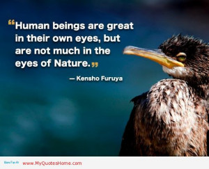 Human Beings Are Great In Their Own Eyes, But Are Not Much In The Eyes ...
