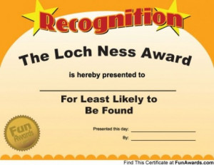 Funny Office Awards - Free Printable Awards and Certificates