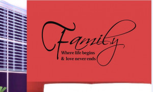 Holiday Sale Family Life Love Removable Vinyl Wall Art Words Stickers ...