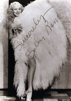 autographed promo postcard of Sally Rand..: Dance Dame, Sally Rand ...