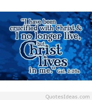 Christ lives in me quote