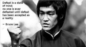 Great quote on defeat...